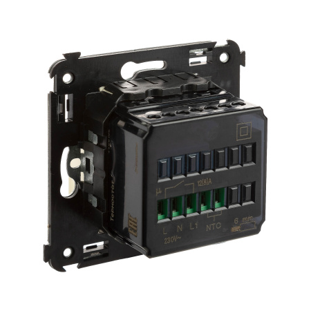 Термостат для теплых полов в стену, "Avanti", "Ванильная дымка" DKC