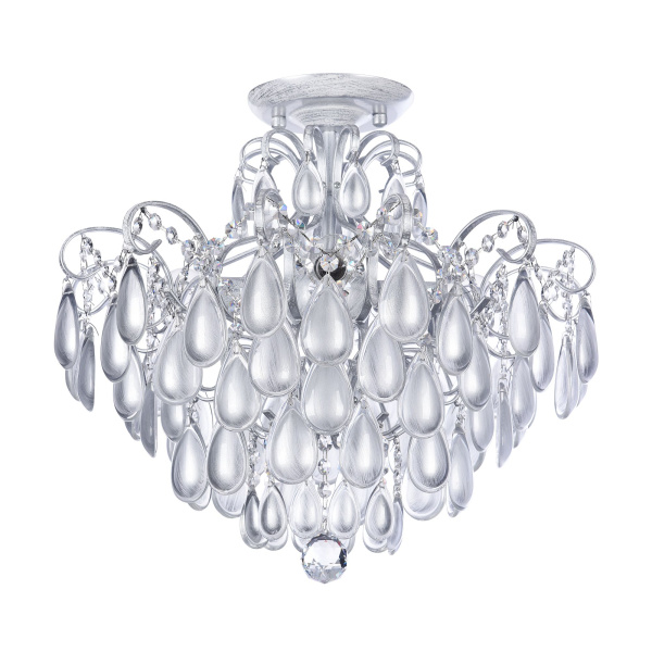 Люстра 4*E14 40Вт Серебро IP20 Chabrol FR2302CL-04S Freya