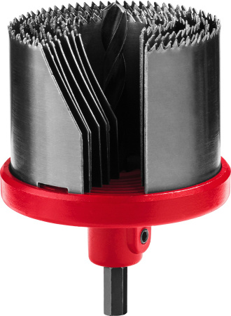 7шт(26-63/42мм), пила сегментная наборная по дереву, 7 полотен: 26-32-38-45-50-56-63х42 мм ЗУБР