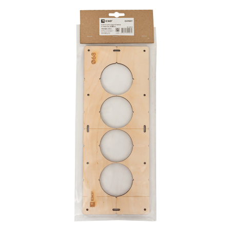Шаблон для подрозетников c 4 отв, диам, 68 мм Expert EKF