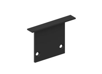 Donel Боковая глухая заглушка для профиля DN18502 Цвет:Черный матовый RAL9005,Серия:DN8ALE