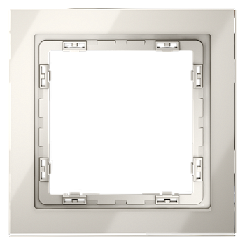 Рамка стеклянная Voltum S70 на 1 пост, (кашемир, стекло)