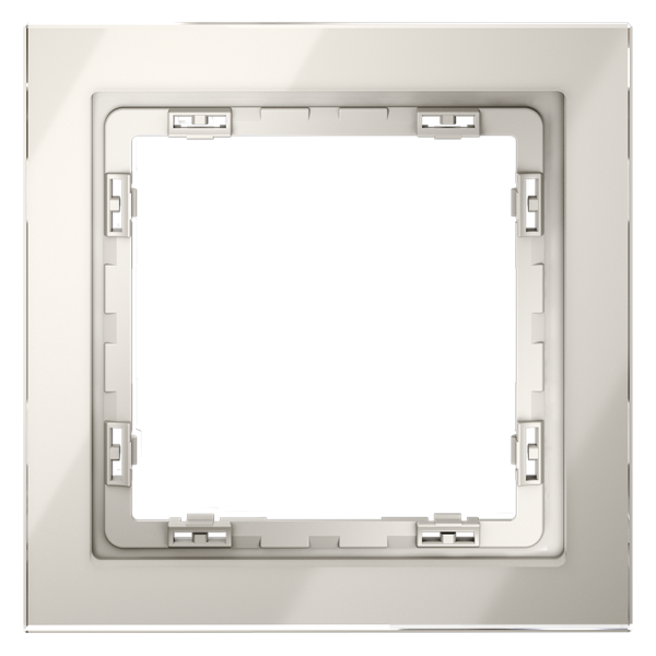 Рамка стеклянная Voltum S70 на 1 пост, (кашемир, стекло)