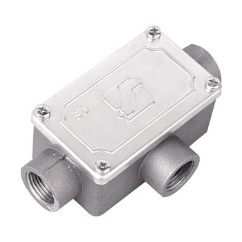 Коробка ответвительная алюминиевая, 3 ввода, М25х1,5 ,IP55, 118х67х42мм DKC