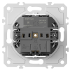 Donel механизм розетки Schuko с заземлением 16А 250 В~ на винтах, серия DB