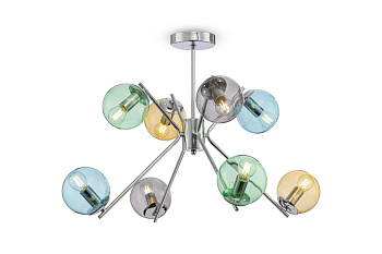 Люстра 8*E14 40Вт Хром IP20 Nancy FR5083PL-08CH Freya