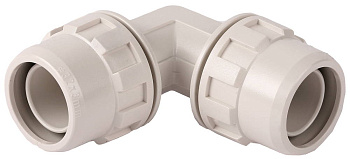 Соединитель "ШиреФит" угловой 90° "штуцер с гайкой - штуцер с гайкой", 16мм ЗУБР