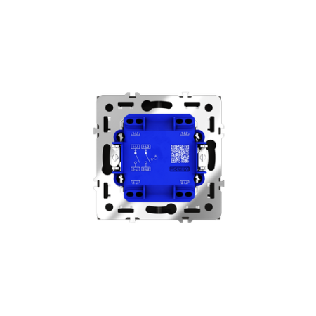 Выключатель с самовозвратом встраиваемый Voltum S70 двухклавишный 10А, (кашемир)