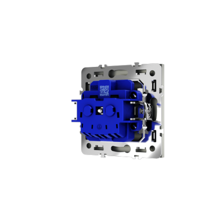 Розетка встраиваемая Voltum S70 с заземлением и защитными шторками, 16А, (сталь)