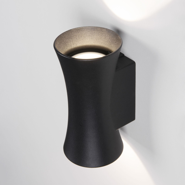 Уличный настенный светодиодный светильник 10Вт 4200К черный IP54 Dual (a043951) Elektrostandard