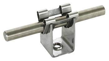 GALMAR GL-11747R — зажим к фасаду/стене для токоотвода 8 мм с возвышением (нерж. сталь)