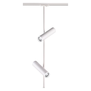 Св-к трековый однофазный IP20 GU10 2*50W 220V BATRA белый NOVOTECH