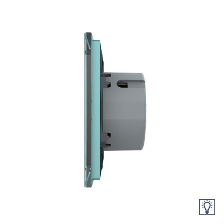 Сенсорный диммер 1 клавиша 1 пост Зеленый Livolo