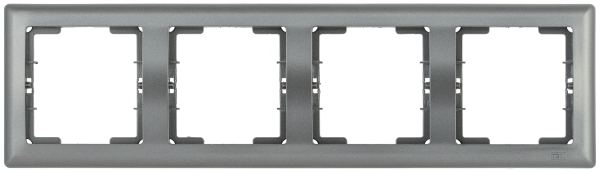 Рамка 4-местная горизонтальная РГ-4-БА BOLERO антрацит IEK