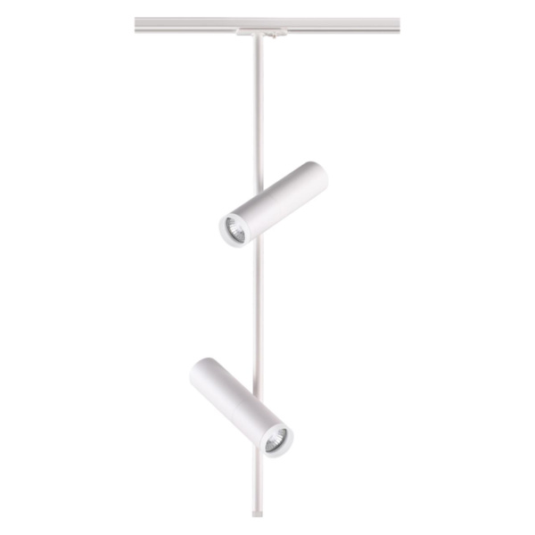 Св-к трековый однофазный IP20 GU10 2*50W 220V BATRA белый NOVOTECH