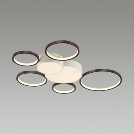 Люстра потолочная димм.с ДУ LED 126W 8316Лм 220V NORBERT белый,черный LUMION