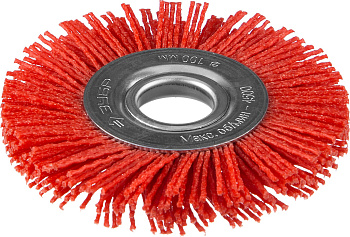 Профессионал. Щетка дисковая для УШМ, нейлоновая проволока с абразивным покрытием, 100х22мм ЗУБР