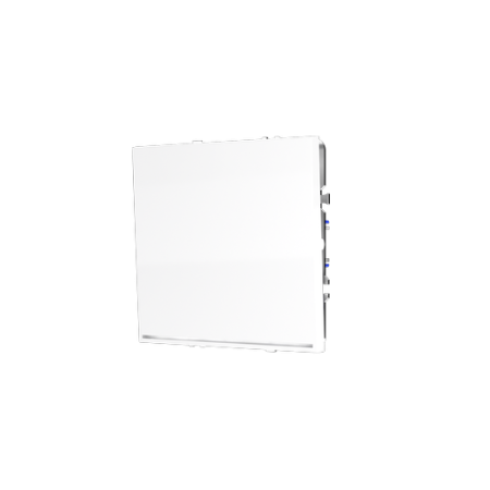 Проходной переключатель встраиваемый Voltum S70 одноклавишный с подсветкой 10А, (белый глянцевый)