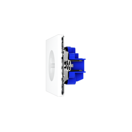 Розетка встраиваемая Voltum S70 с заземлением 16А, (белый матовый)
