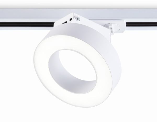 Светильник светодиодный трековый GL6866 WH белый LED 15W 4200K D115*80 Ambrella Light