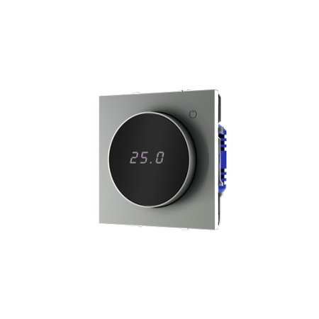 Терморегулятор электронный Voltum S70 с индикацией и датчиком, для теплого пола, (сталь)