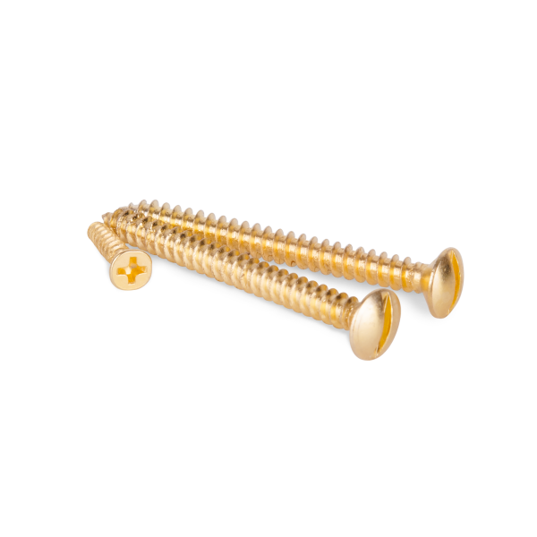 Винты для накладного выключателя 3шт. (золото) Ретро Werkel