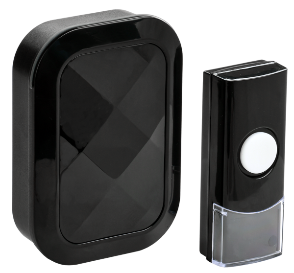 Звонок беспроводной ДЗБ3-36М (36 мелодий) черный IEK