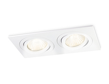 Встраиваемый поворотный точечный светильник GU5.3 TN102626/2 WH белый GU5.3 175*95*28 Ambrella Light