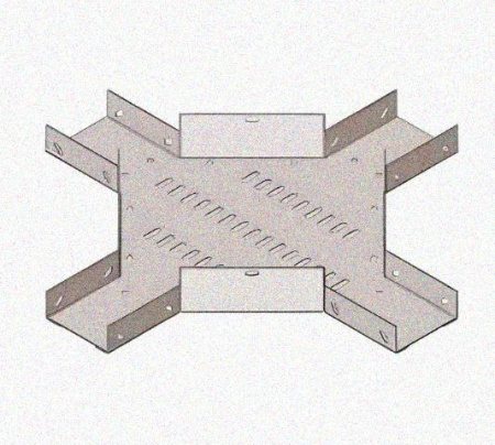 Лоток крестообразный перфорированный КМ 300х50 У3, окрашенный, S1,5