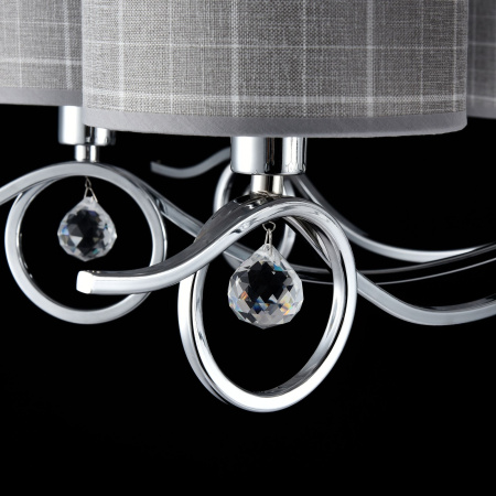 Люстра 8*E14 40Вт Хром IP20 Bertrand FR5906-PL-08-CH Freya