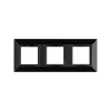 Рамка из металла, "Avanti", черная, 3 поста (6 мод.) DKC