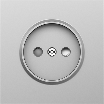 Donel S08 сталь накладка для розетки без заземления, со шторками 16A 250 В~,серия DB