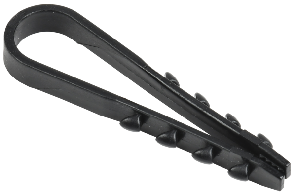 Дюбель-хомут круглый 5-10мм черный (100шт) PROconnect