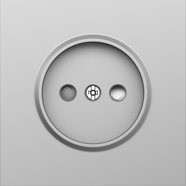 Donel S08 сталь накладка для розетки без заземления, со шторками 16A 250 В~,серия DB