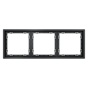 Рамка пластиковая Voltum S70 на 3 поста, (графит)