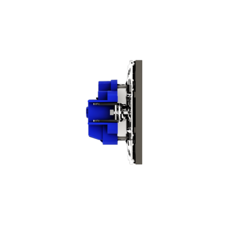 Розетка встраиваемая Voltum S70 с заземлением 16А, (кашемир)