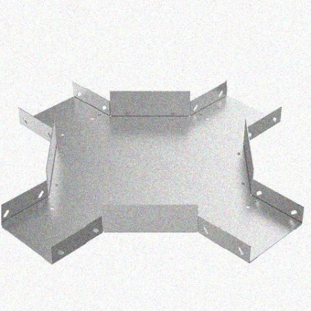 Лоток крестообразный замковый перфорированный КМЗ 300х80 УТ1,5, оцинкованный лист, S1,0