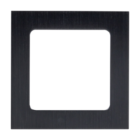 Стокгольм Рамка 1-местная металлическая черная EKF
