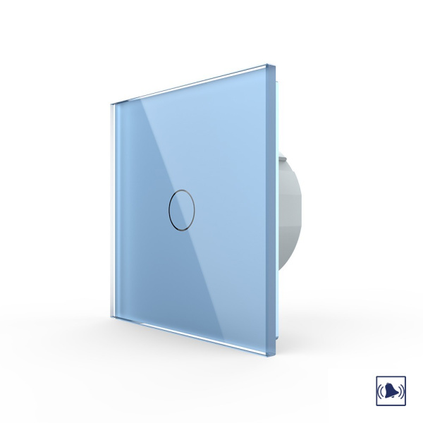 Сенсорный дверной звонок 1 клавиша 1 модуль Синий Livolo