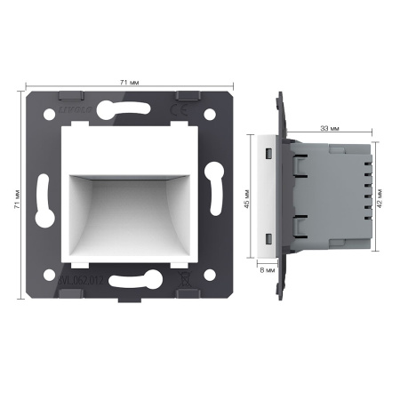 Подсветка лестницы, пола, цвет белый (механизм) Livolo