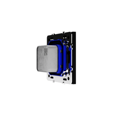 Розетка телевизионная встраиваемая Voltum S70 оконечная TV+SAT, (черный матовый)