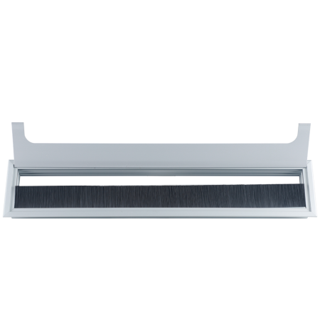 Donel Кабельный громмет (лючок) в стол, 400*80мм, цвет: серебро