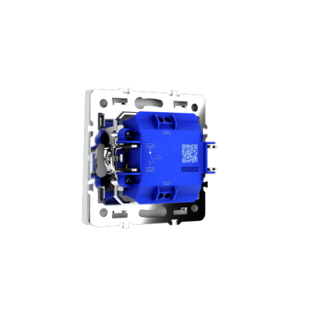 Выключатель встраиваемый Voltum S70 одноклавишный 10А, (белый матовый)