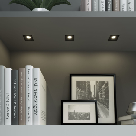 Встраиваемый точечный светильник 3Вт 4200К черный IP20 (a056027) Elektrostandard