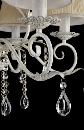 Люстра 6*E14 60Вт Белый с Золотом IP20 Susie FR3403-PL-06-WG Freya