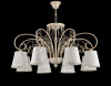 Потолочный светильник 8*E14 40Вт Белый с Золотом IP20 Lorette FR2406-PL-08-WG Freya