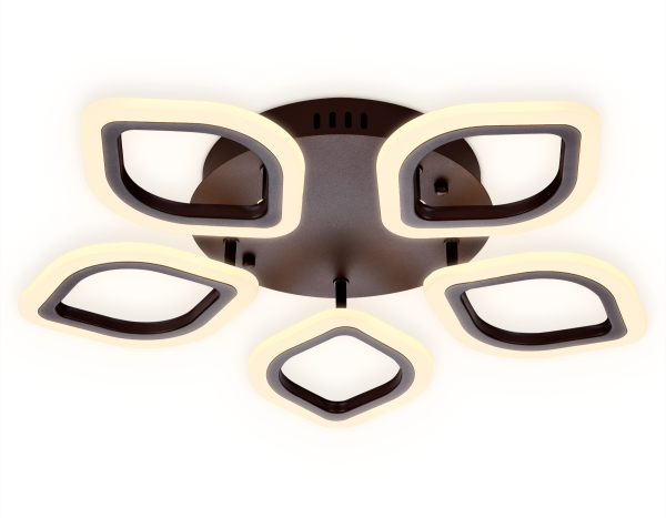 Потолочный светодиодный светильник с пультом FA443/5 CF кофе 60W 540*520*80 (ПДУ РАДИО 2.4G) Ambrella Light