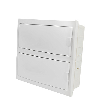 Бокс встраиваемый STEKKER EBX50-2/24-20 24 модуля, белый, пластик, серия Standart