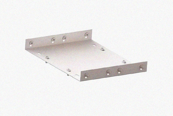 Соединитель лотковый замковый СЛЗ-200х200х1,5 УХЛ1, оцинкованный лист, S1,5