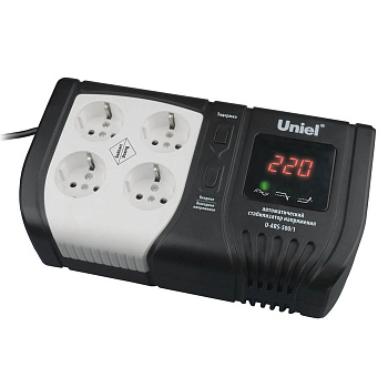 Стабилизатор напряжения релейный 1ф 1000ВА 145-280V микропр-р U-ARS-1000/1 Uniel